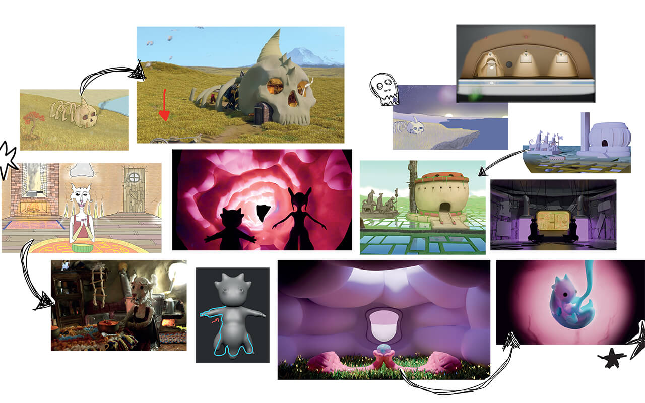 Concept-Art - Laika, Tito e o Universo